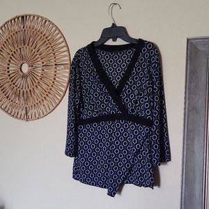 M Black and Blue blouse